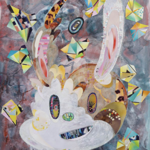 Psychokinesis / 2020 / 紙にインク、コラージュ / 90x72.7cm
Psychokinesis/2020/ ink, collage on paper